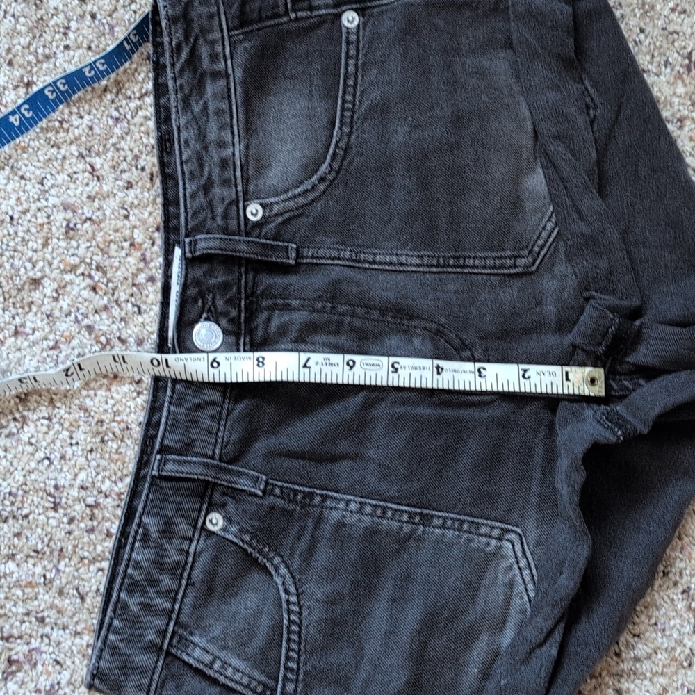 Free People We The Free Black Denim Shorts Sz 27 - Picture 8 of 14